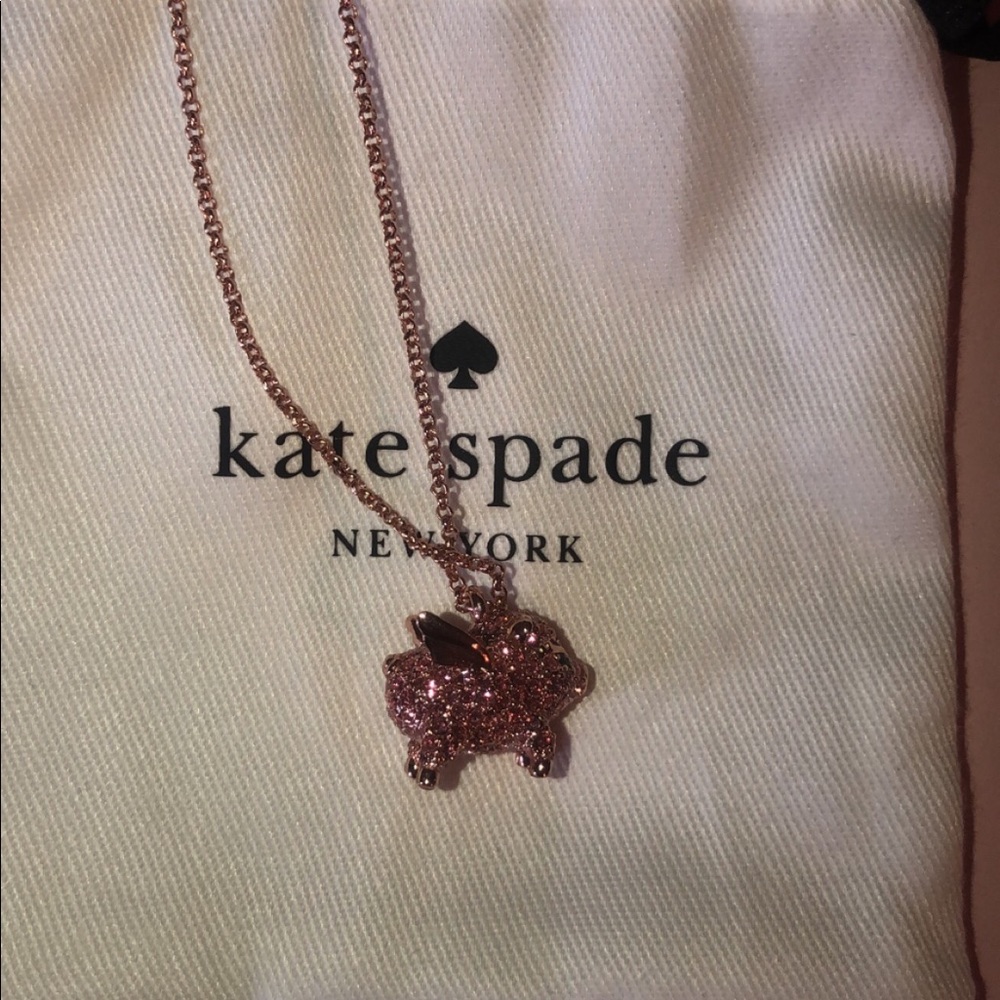 Kate Spade Pig Necklace💓